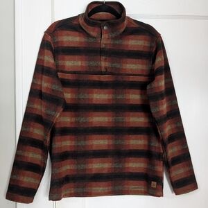 John Wayne Wooly Fleece Plaid Snap Pullover Men’s Small NWT